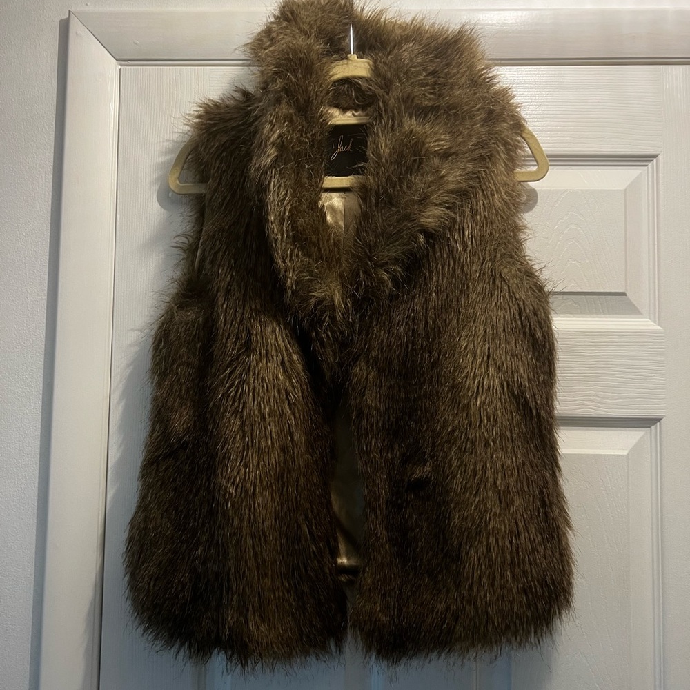 Faux fur vest